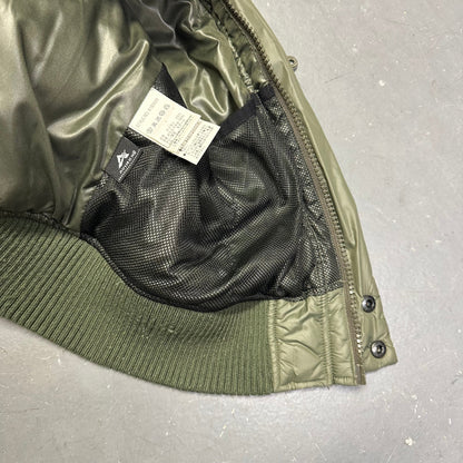 Avirex Puffer Jacket Fur Hood In Olive Green ( XL )