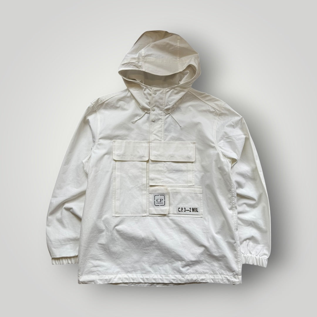 C.P. Company Metropolis Series White Hydro Tela Smock Jacket L | O/S, White