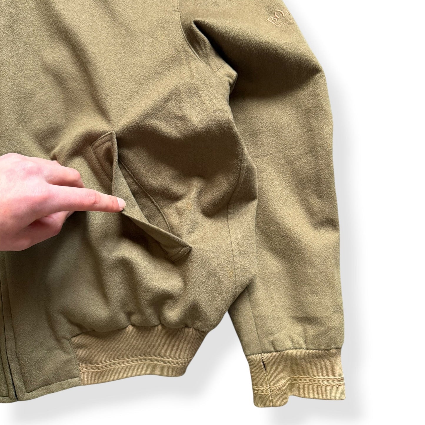 1990's Hugo Boss Loro Piana Cashmere Bomber (L) | Default Title, Red
