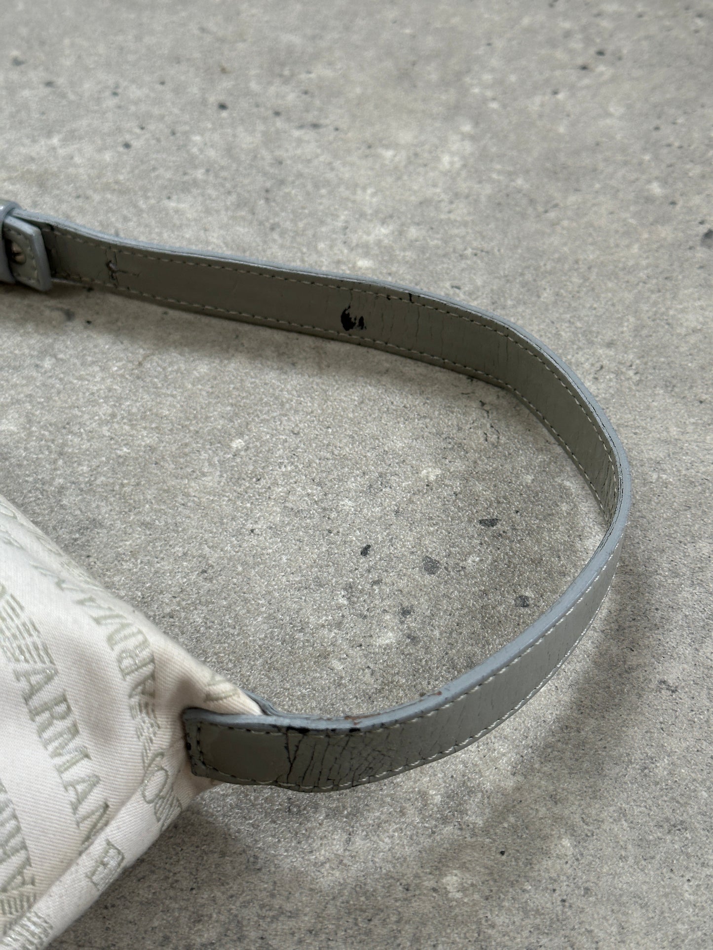 Emporio Armani 2000s Monogram Baguette Shoulder Bag