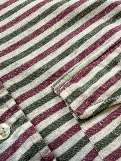 South2 West8 Striped Polo Shirt M