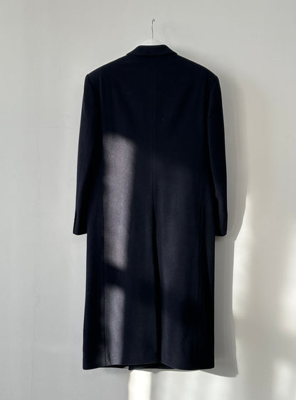Pierre Cardin 1990s Wool Cashmere Double Breasted Floor Length Coat - XL