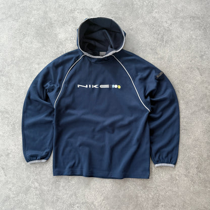 Nike 2001 technical embroidered spellout hoodie (S)