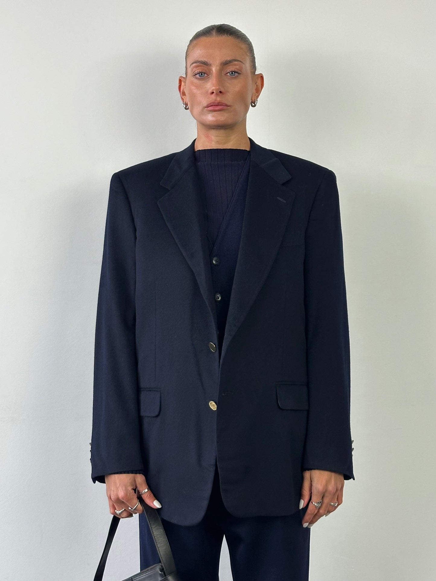 Pull x Loro Piana Brushed Wool Single Breasted Blazer - L