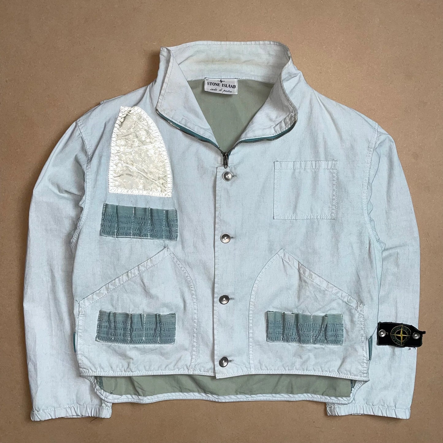S/S 1983 Ice Blue Tela Stella Poachers Jacket