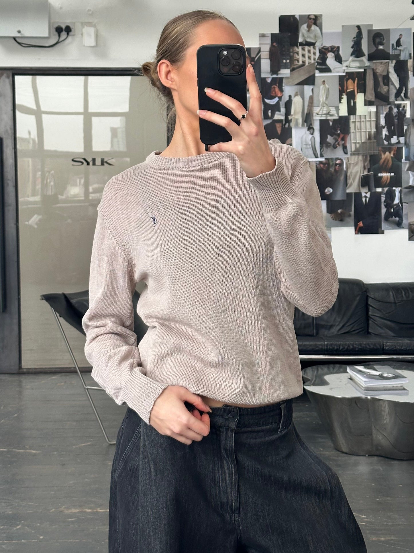 Yves Saint Laurent Sportswear 1990s Cotton Knitted Jumper - S