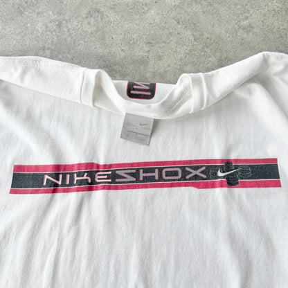 Nike SHOX RARE 2000s graphic spellout t-shirt (L)