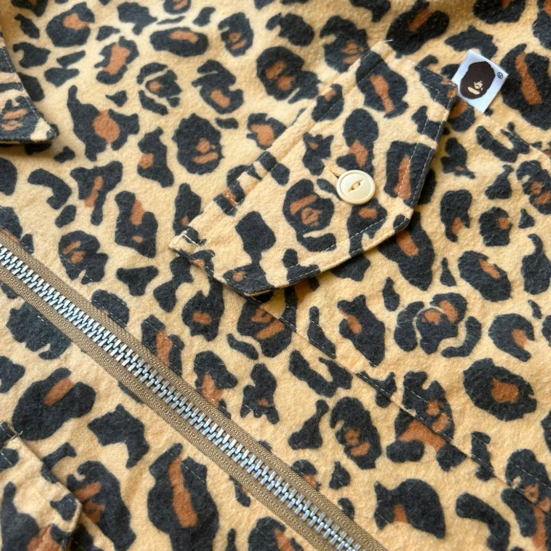 Bape 90’s Leopard Ape Pullover L