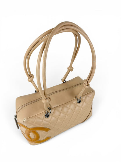 2005 Chanel Cambon Leather Bowling Handbag | O/S, Multicoloured