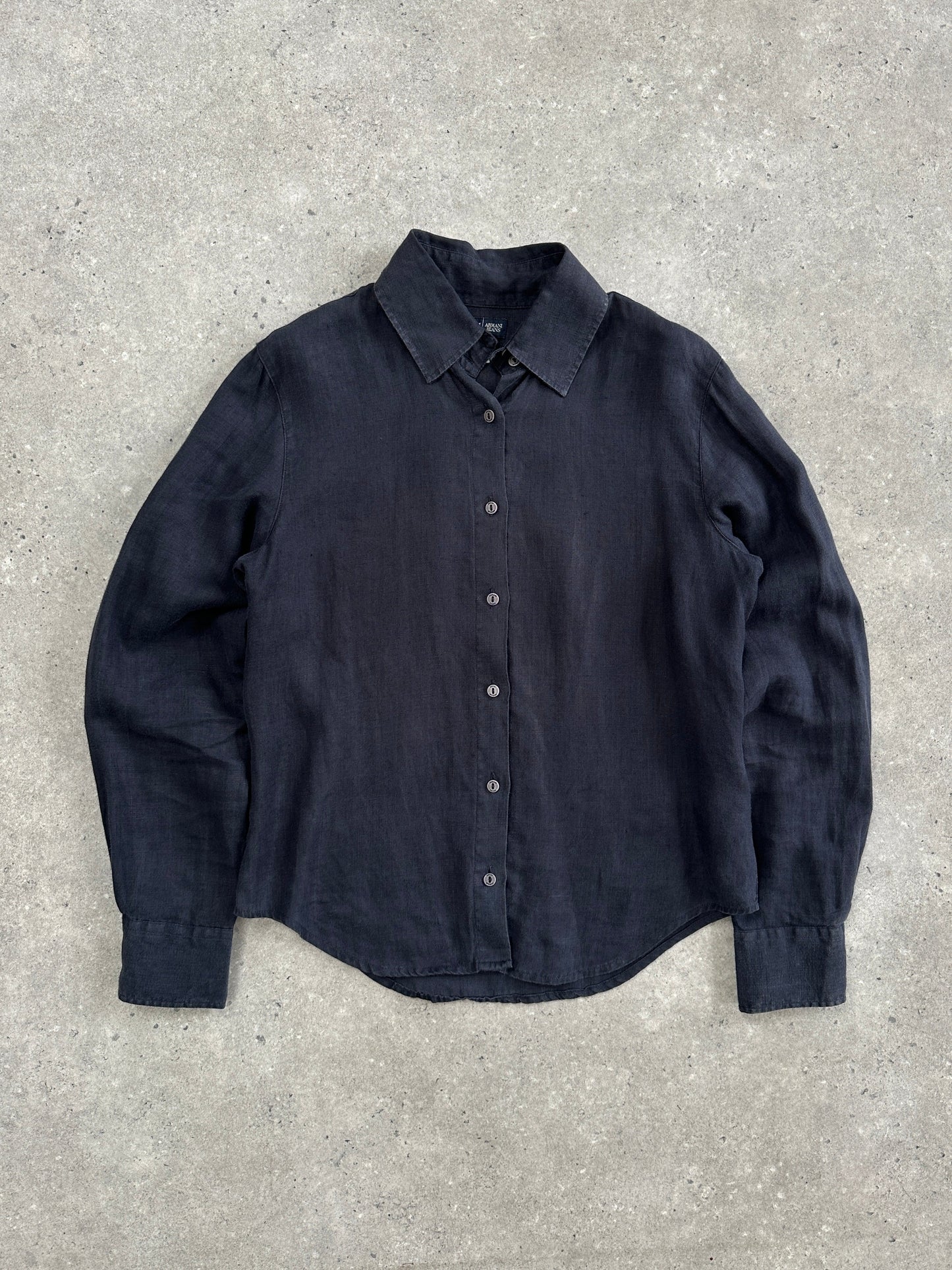 Armani Jeans 2000s Pure Linen Shirt - M