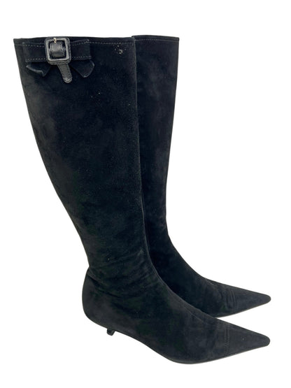 Miu Miu 2000s kitten heel boots | BLACK, Black