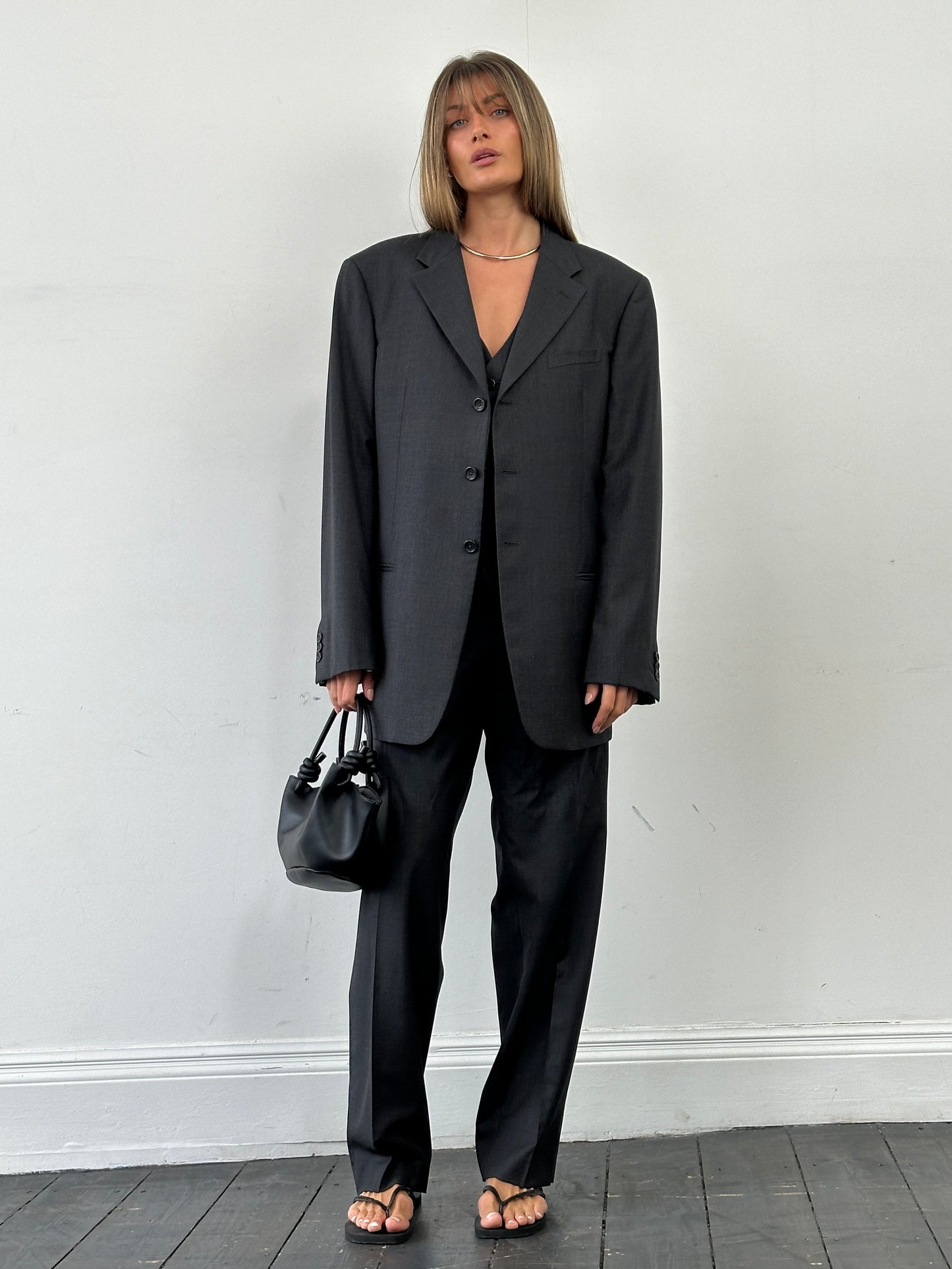 Armani Collezioni Pure Wool Single Breasted Three Piece Suit - 46R/W36