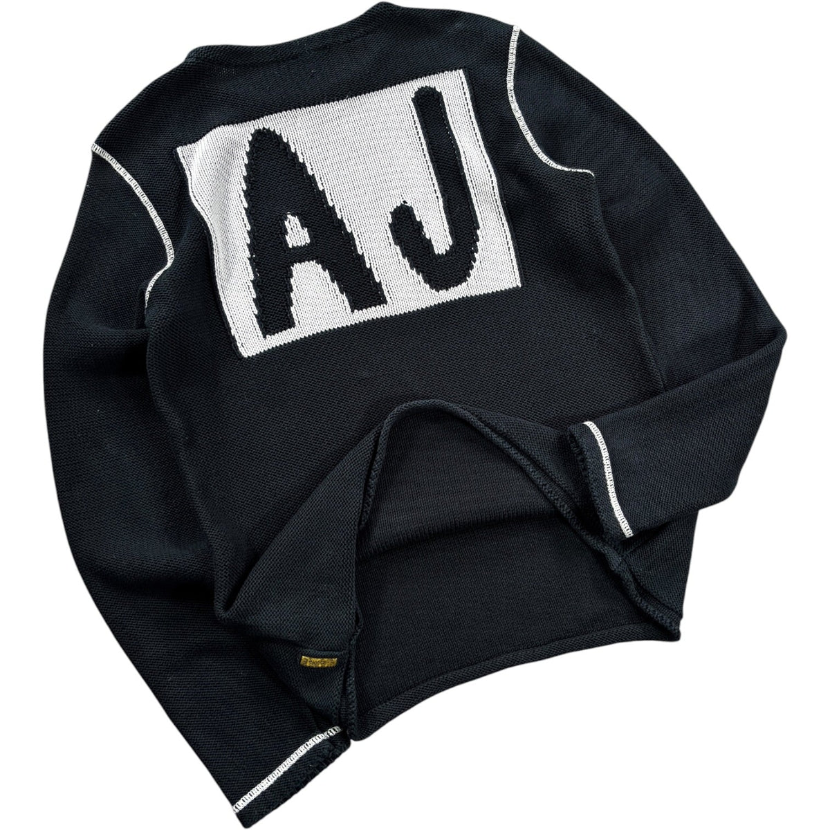 Armani Jeans 00’s Heavyweight Cotton Knit M | Medium, Black
