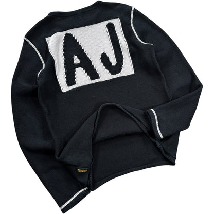 Armani Jeans 00’s Heavyweight Cotton Knit M | Medium, Black