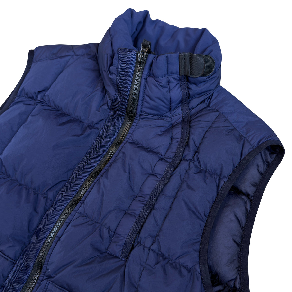 Stone Island AW/18 Crinkle Reps Down Puffer Gilet In Navy (L) | Navy, Navy