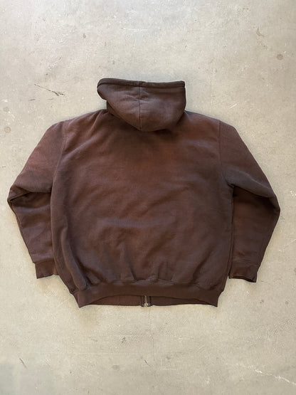 1990’s Carhartt Lined Hoodie - XL | Brown, Red