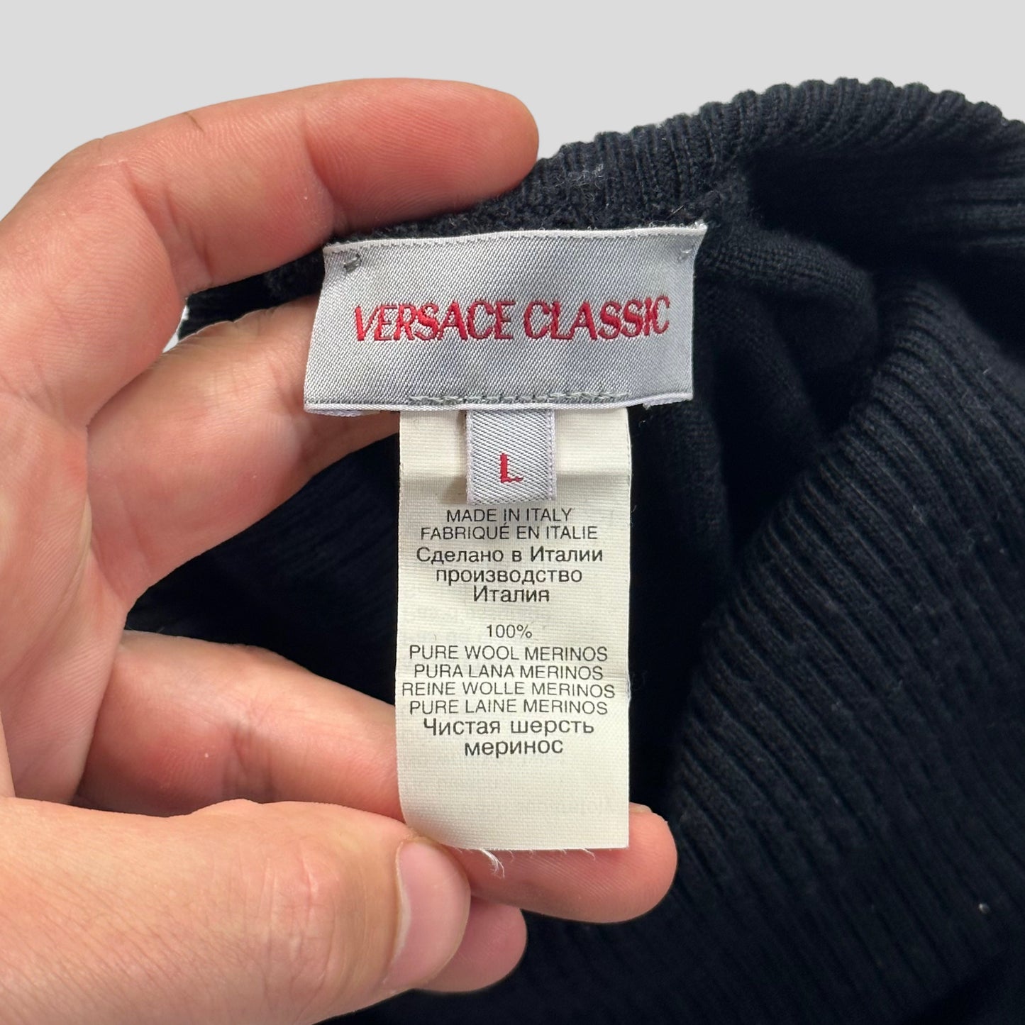 Versace Classic 00’s Merino Wool Rollneck Knit - M/L