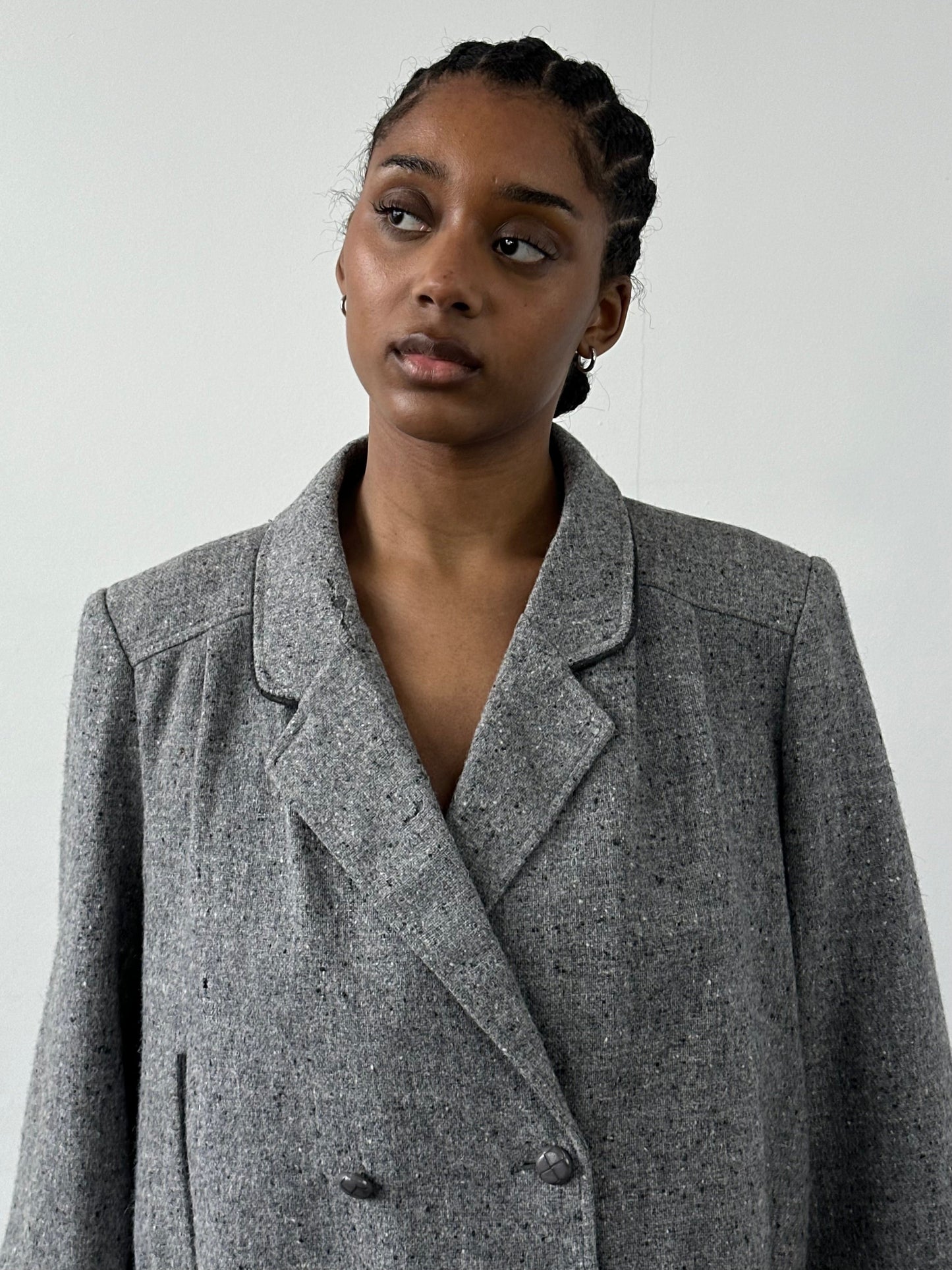British Vintage 1980s Pure Wool Bomber Jacket - M
