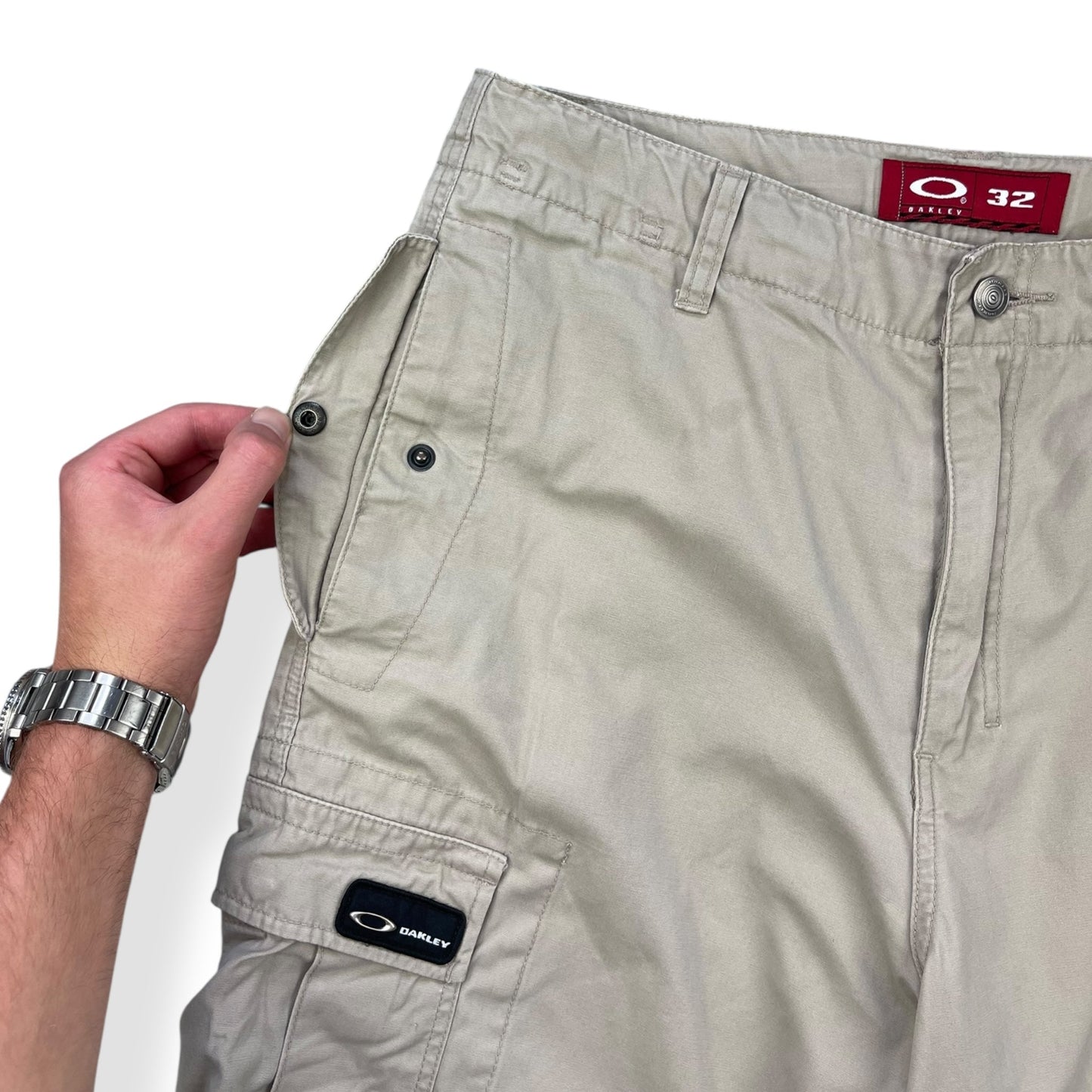 2000's Oakley Tactical Field Gear Cargo Shorts (32) | Default Title, Red