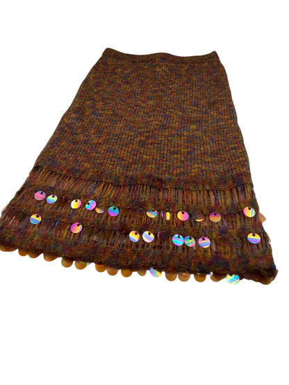 Christian Lacroix Bazar knit sequin skirt