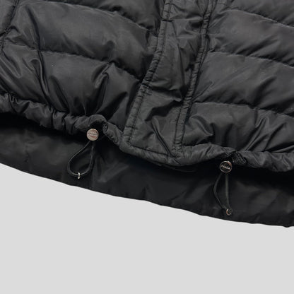 Prada 2018 Nylon Down Tri-Pocket Plaque Logo Puffer - S/M