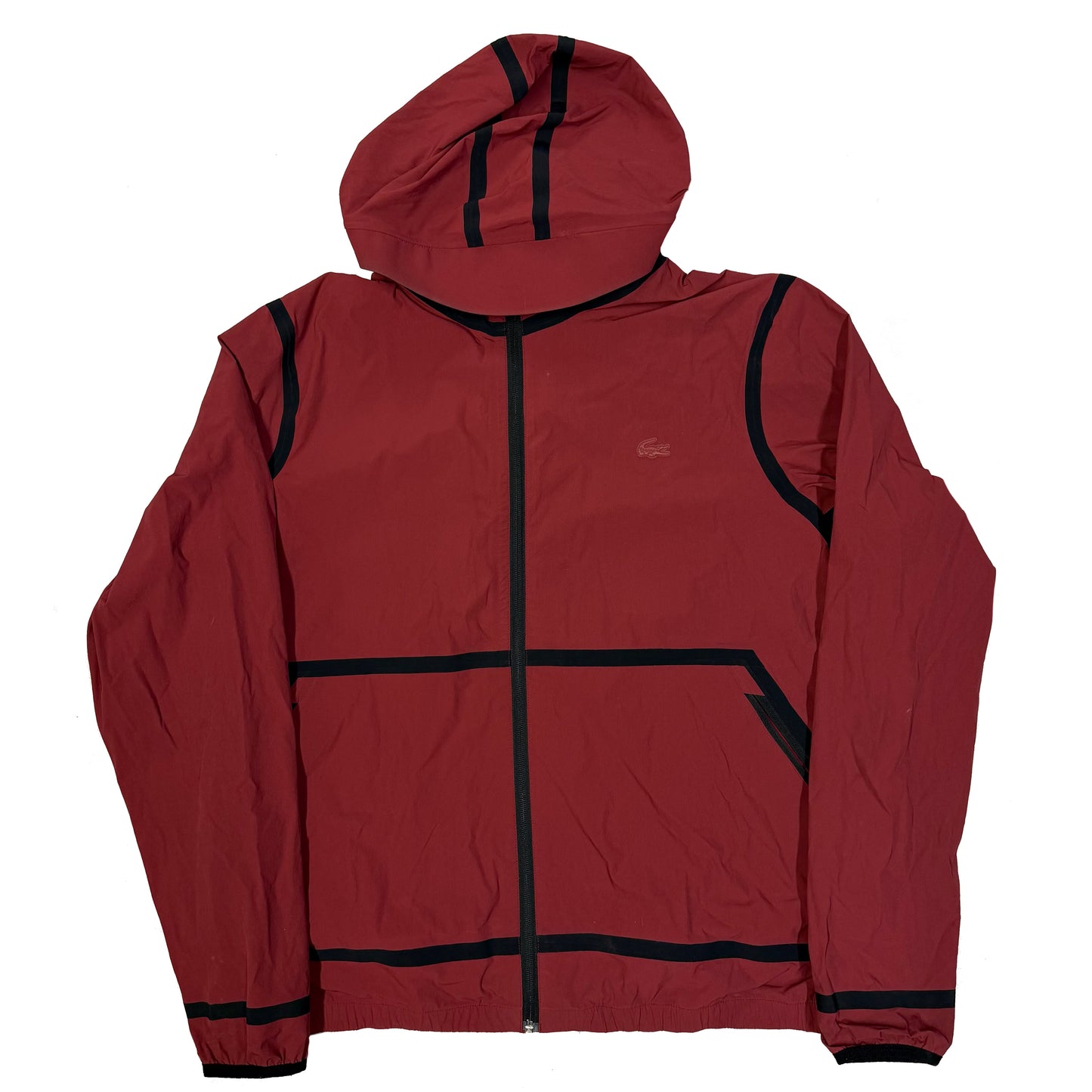 Lacoste Jacket In Burgundy Red (XL)