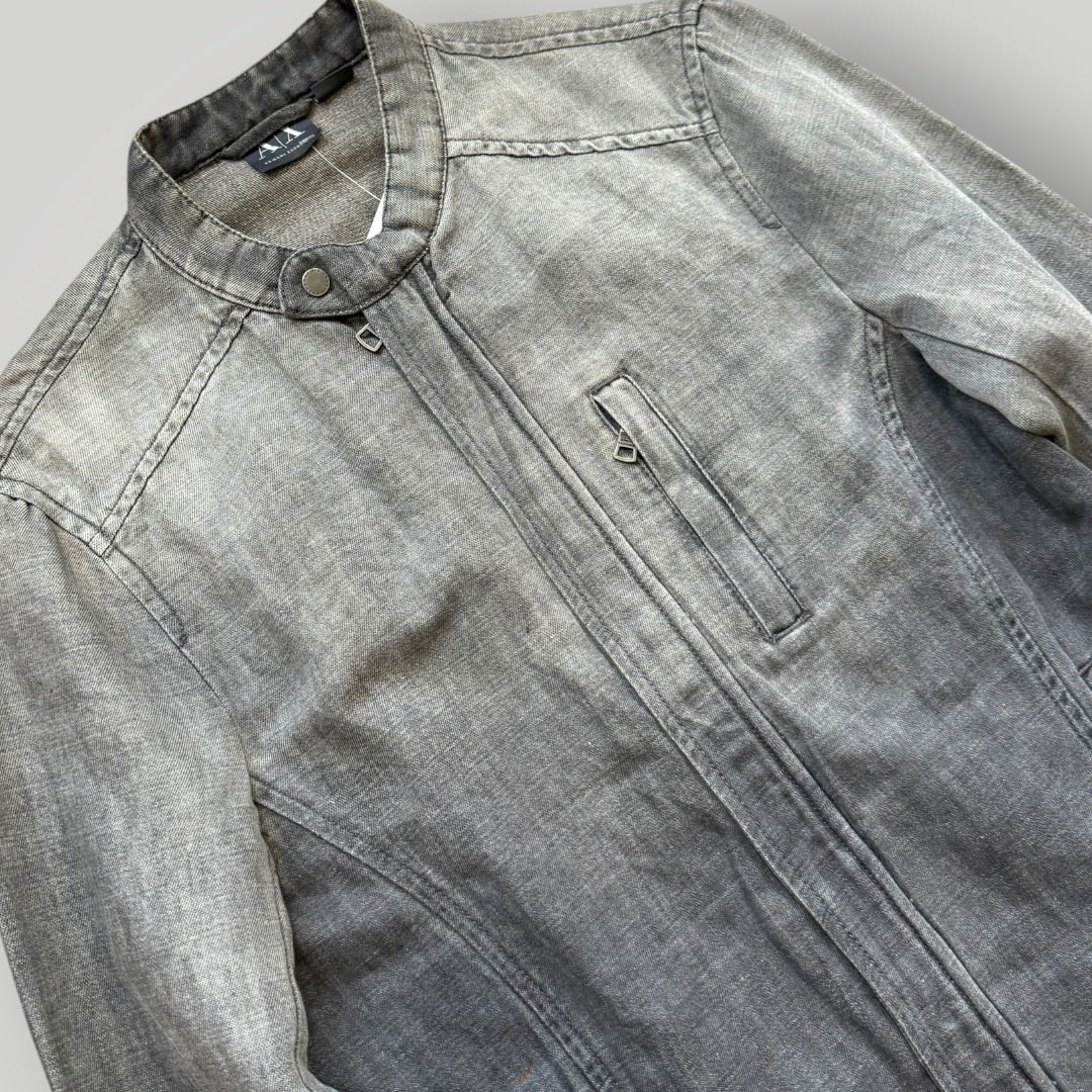 2000's Armani Exchange Gradient denim Jacket S | O/S, Black
