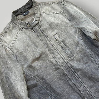 2000's Armani Exchange Gradient denim Jacket S | O/S, Black