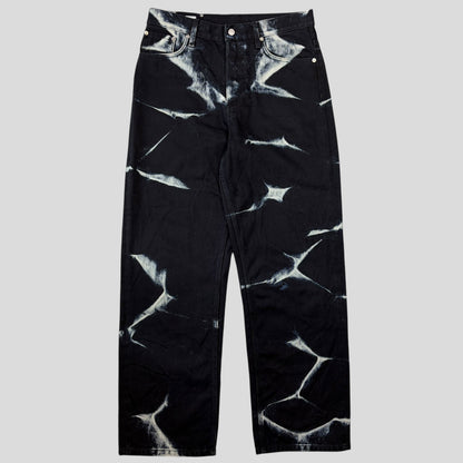 Dries Van Noten SS23 Pine Bleached Sublimation Baggy Jeans - 32-34 | O/S, Multicoloured