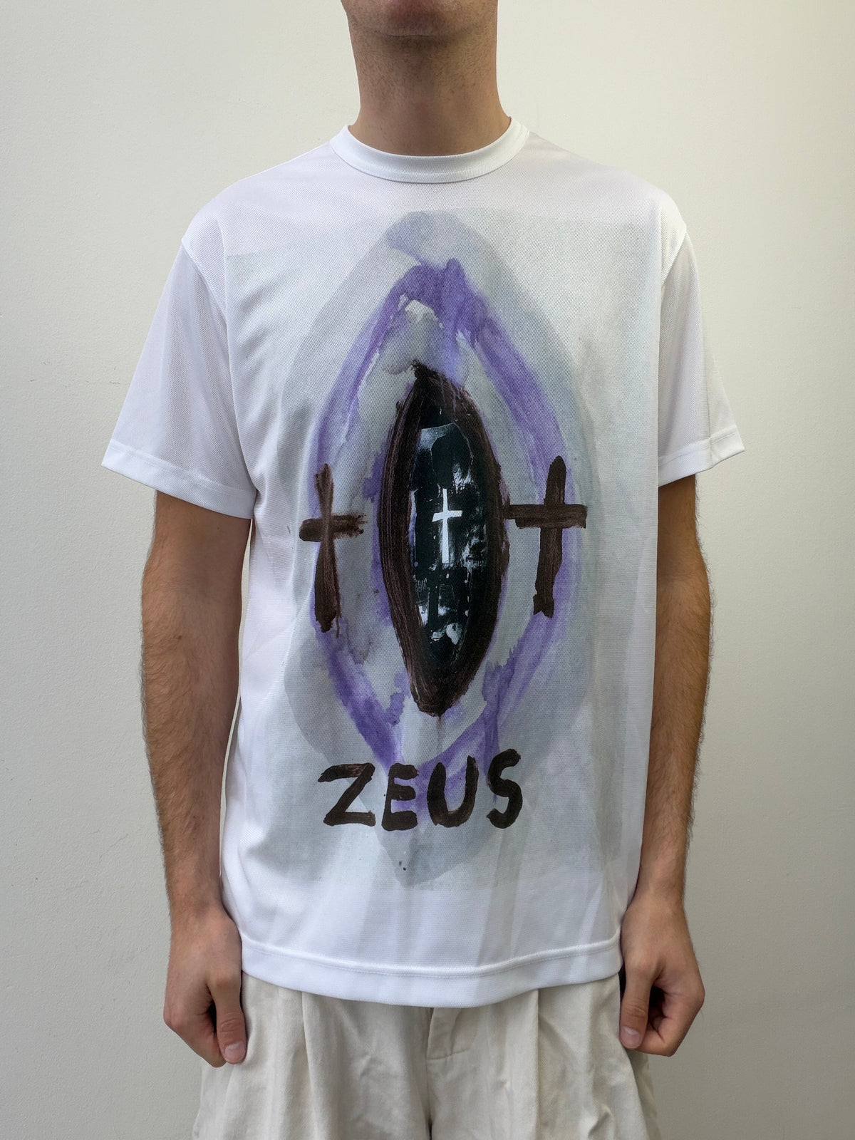 Comme Des Garçon Homme Plus X Jonathon Meese AW19 T-Shirt | Large, White