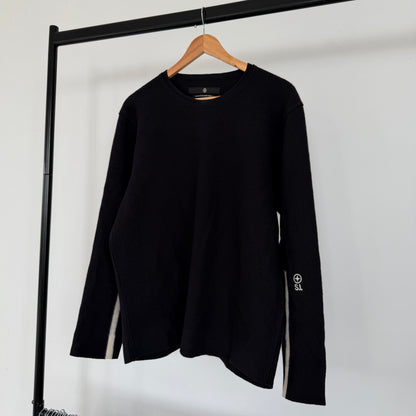 aw2006 stone island denims wool knit jumper | O/S, Multicoloured