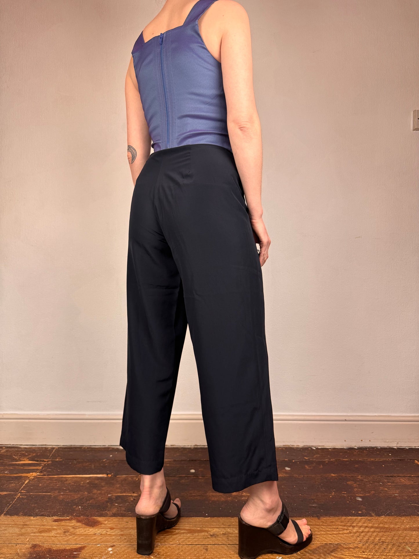 Comme des Garçons S/S 1988 trousers | Navy, Multicoloured