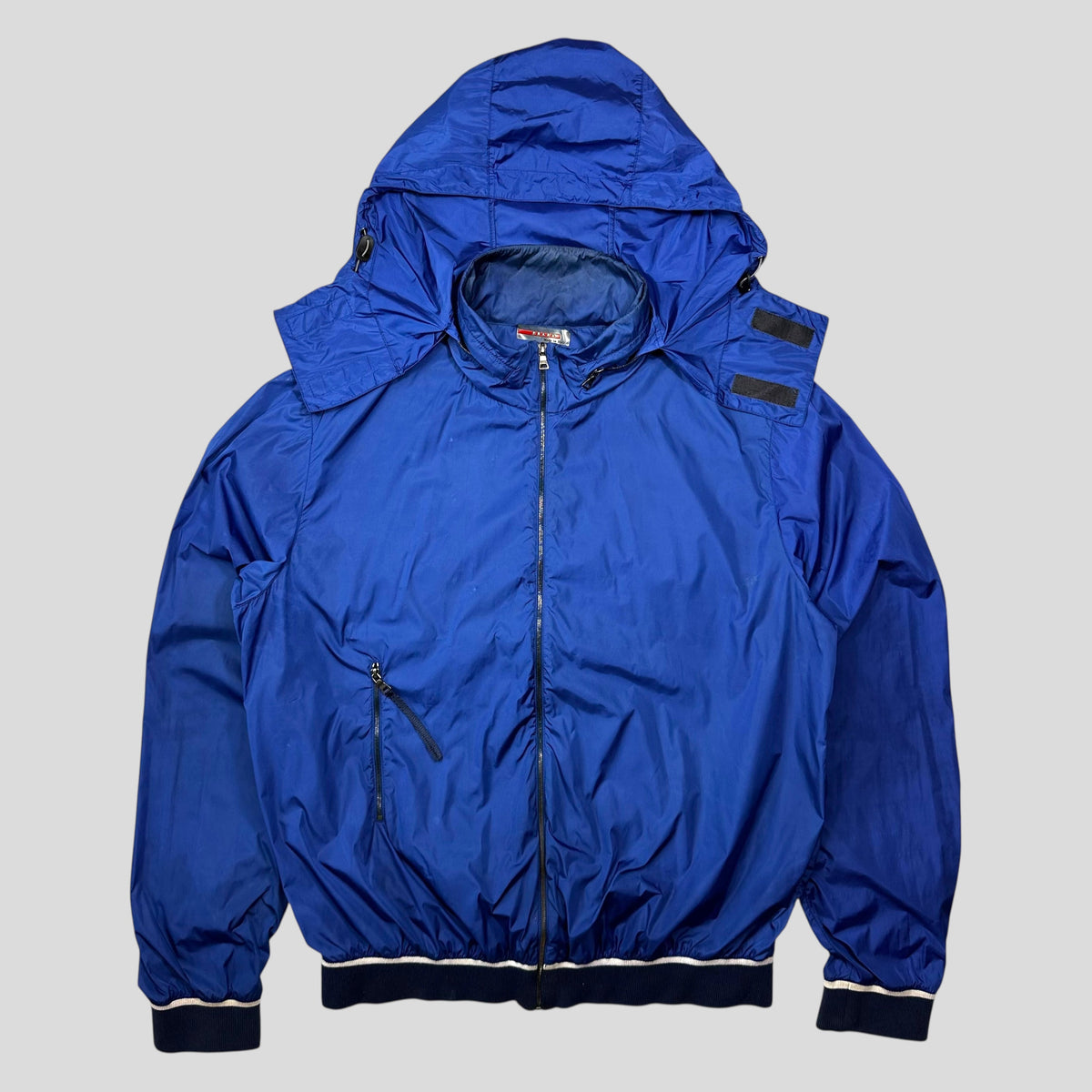 Prada Sport SS00 Nylon Technical Light Bomber Jacket - XL (L) | Blue
