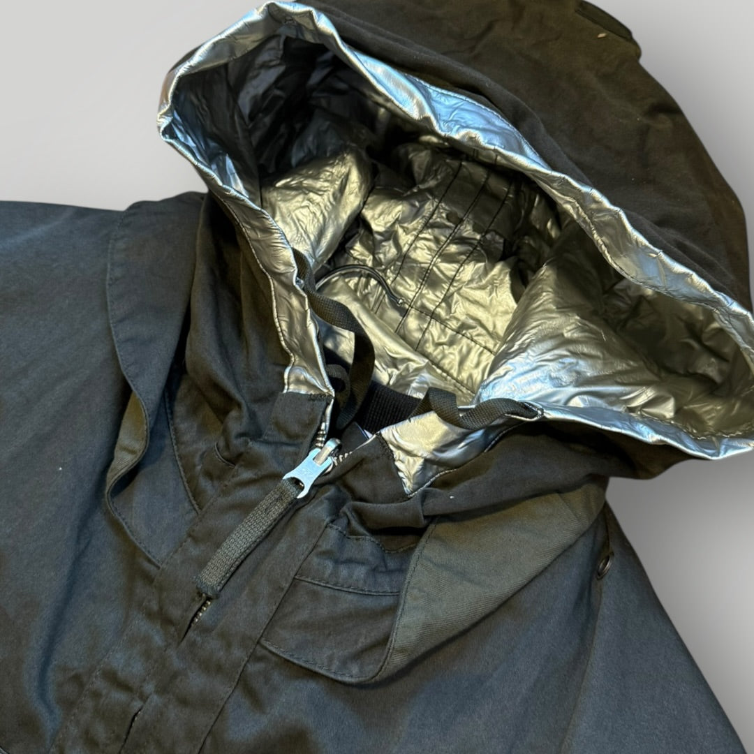 Stone Island AW/2003 Raso Gommato Metallic Cover Reversible "Spaceman" Parka XL