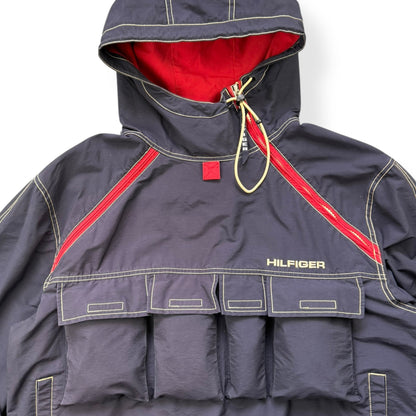 2000's Tommy Hilfiger Asymmetric Cargo Pocket Jacket (L) | Default Title, Multicoloured
