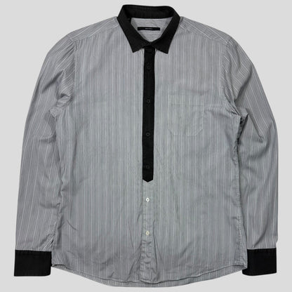 Gucci Striped Placket Cotton Longsleeve Shirt - M
