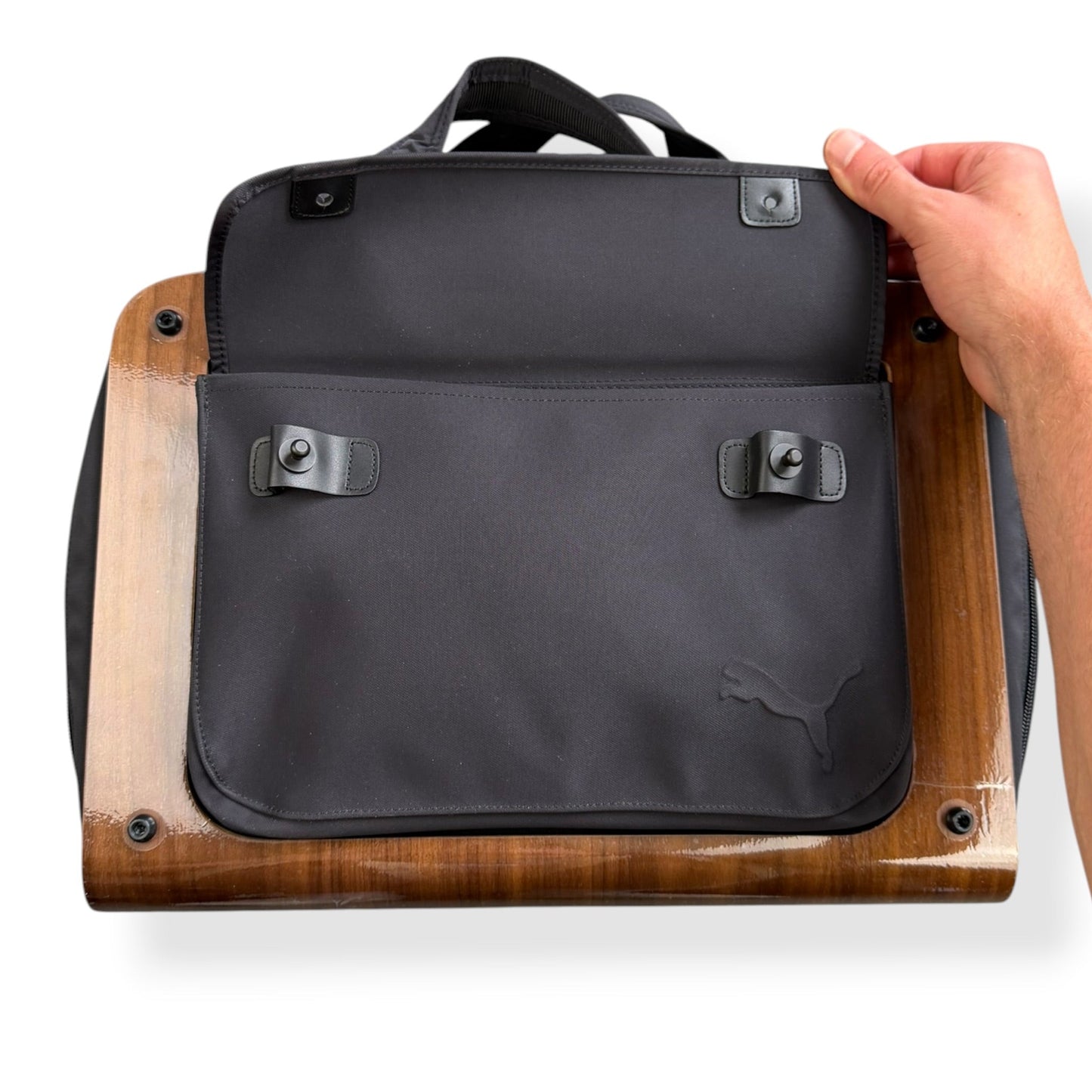 2000's Puma Urban Mobility Wood Panel 'Travel Tote' | O/S, Black