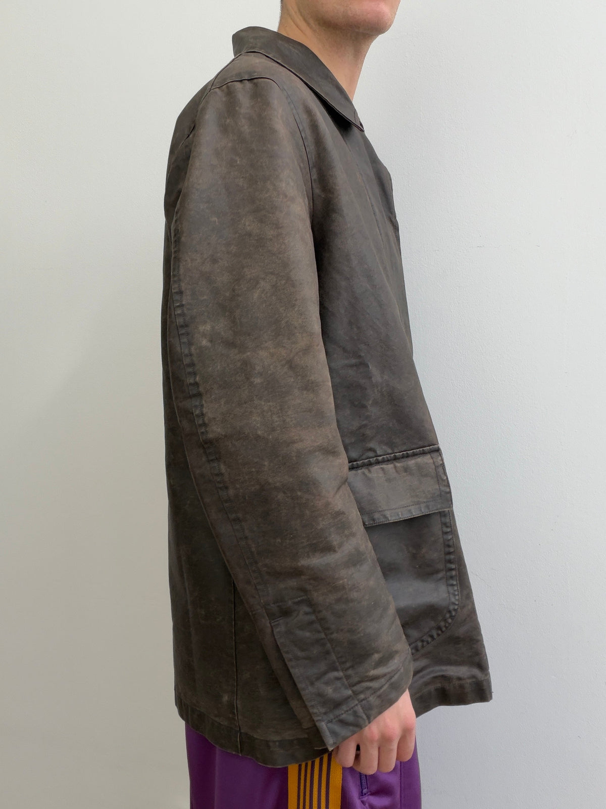 C.P. Company 00s Waxy Coated-Cotton Overcoat | Large, Brown
