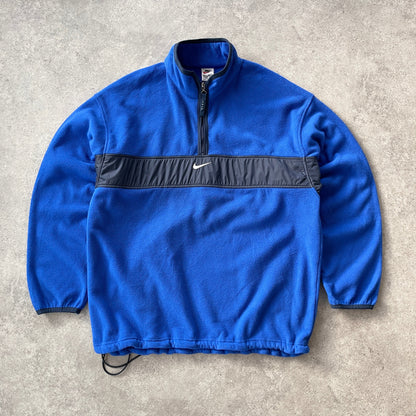 Nike 1990s 1/4 zip technical heavyweight fleece (XL)