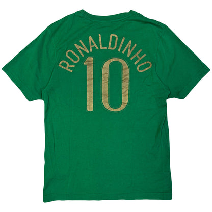 Nike Ronaldinho Brazil Shirt In Green ( S )