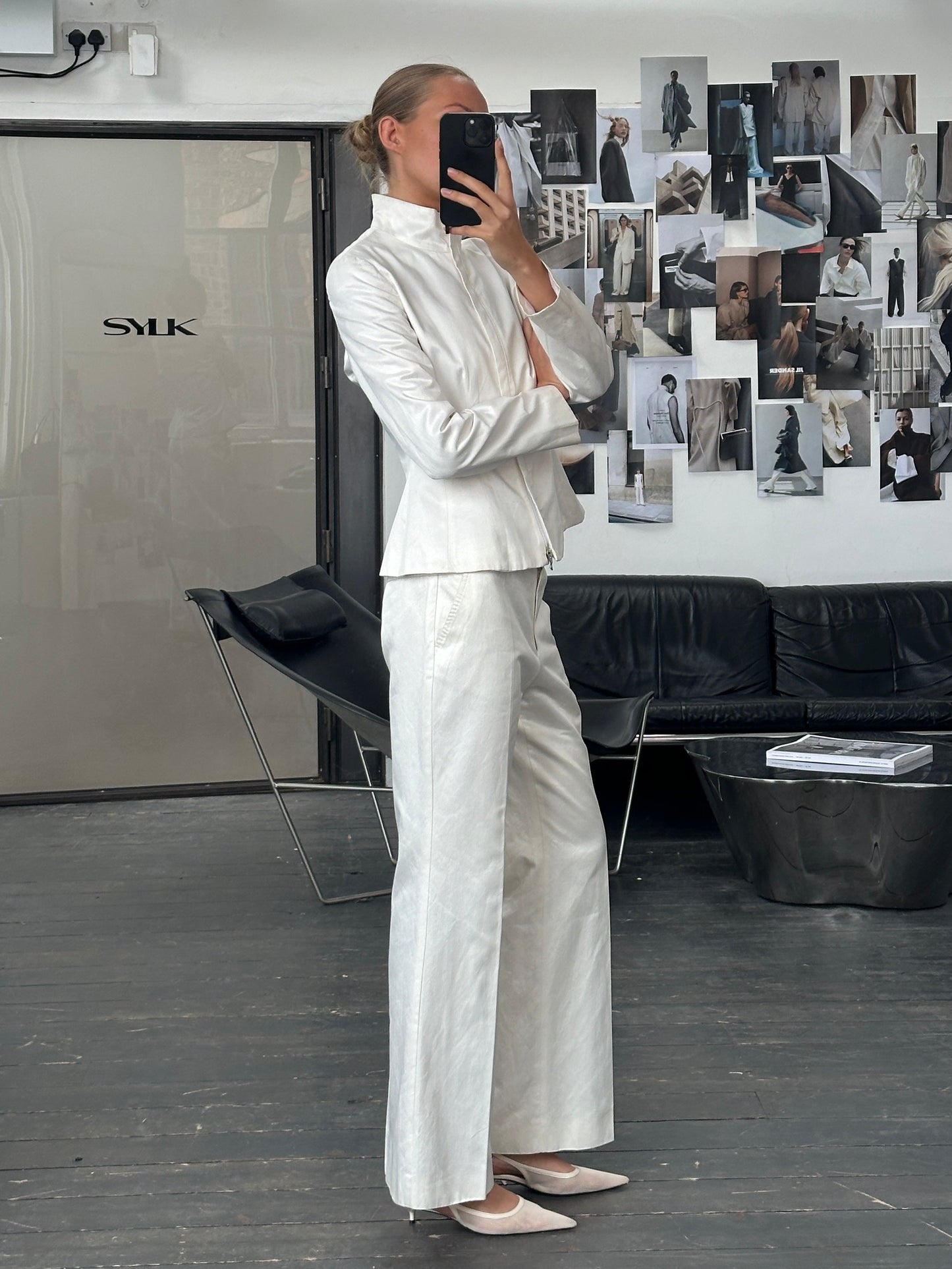 Emporio Armani 2000s Cotton Jacket Two Piece Set - M/W32