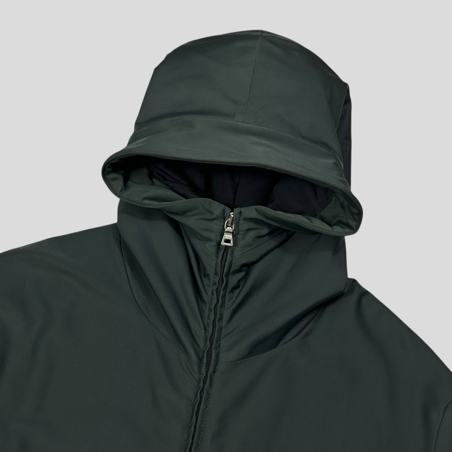 Prada Sport AW00 Beekeeper Hood Soft Touch Nylon Parka Jacket - IT52