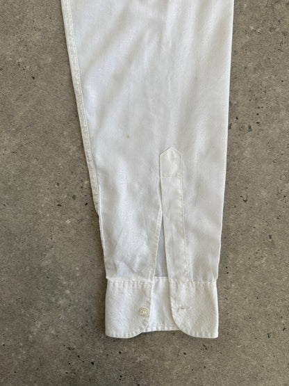 Christian Dior Monsieur Paris 1990s Cotton Textured Logo Shirt - M/L