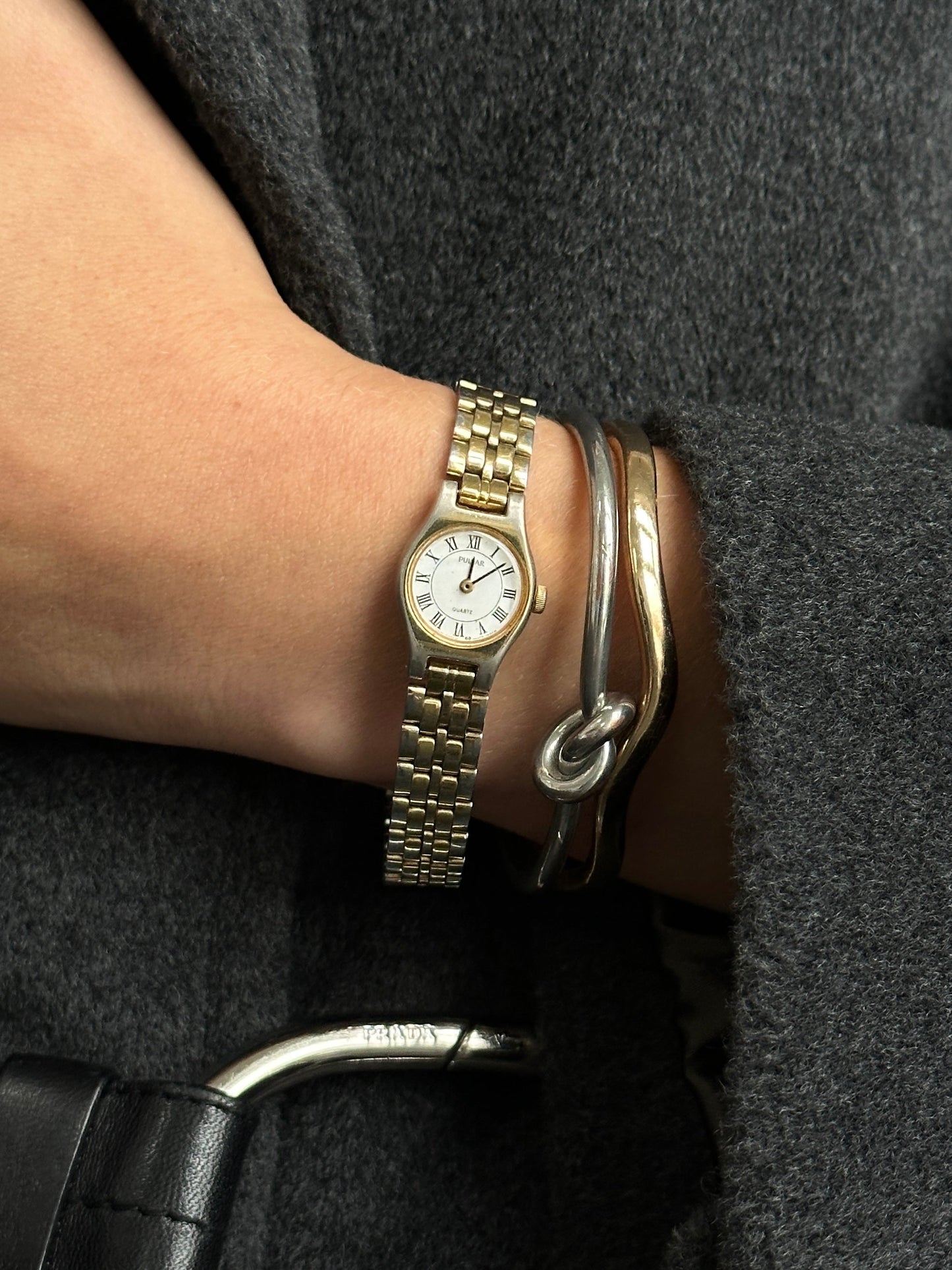 Pulsar 1990s Two Tone Round Quartz Watch