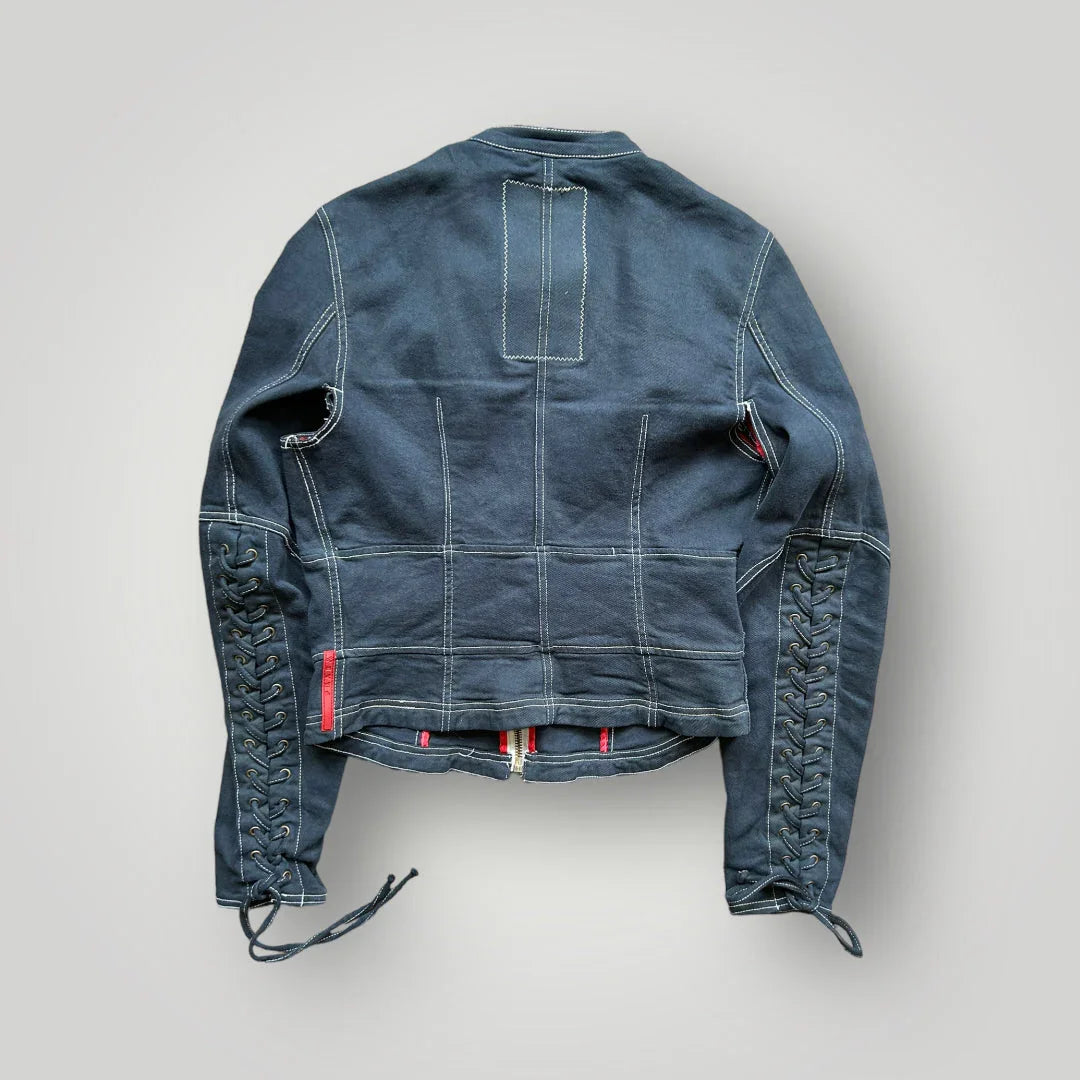 Prada 2000's Corset Denim Jacket M