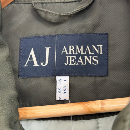 2000s armani jeans technical collared bomber jacket | O/S, Red