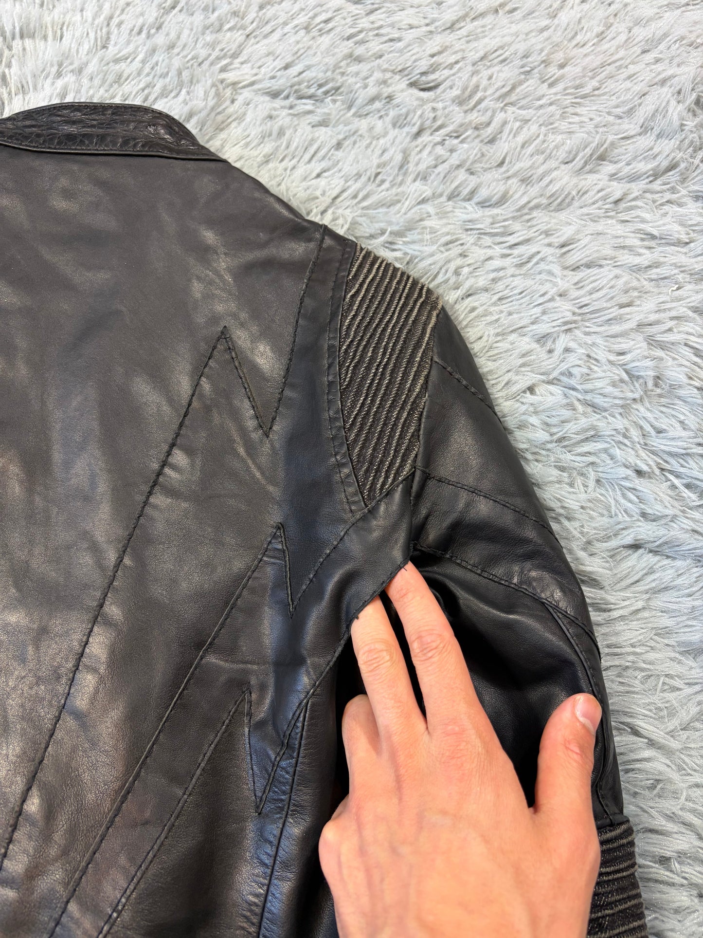 Just Cavalli 00’s Women’s Leather Rocker Biker Jacket - IT40 | O/S, Black