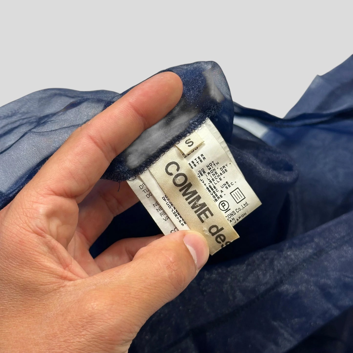 Comme Des Garçons 1997 Mesh Sheer Longsleeve Top - S