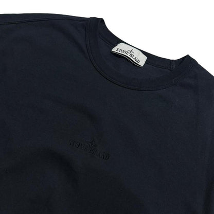 Stone Island Navy Front Logo T-Shirt | Large, Navy