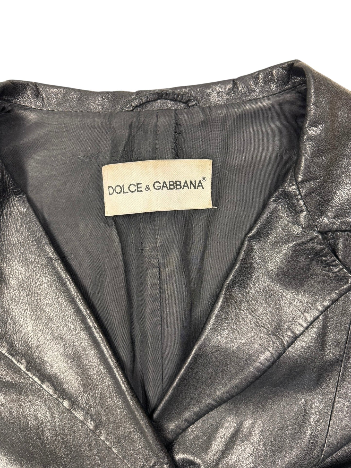 Dolce & Gabbana 1990s leather trench coat | Black, Black